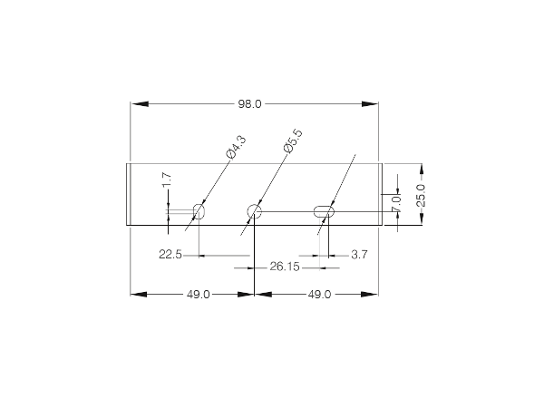 AR-040 ATEX SpotLED afmetingen