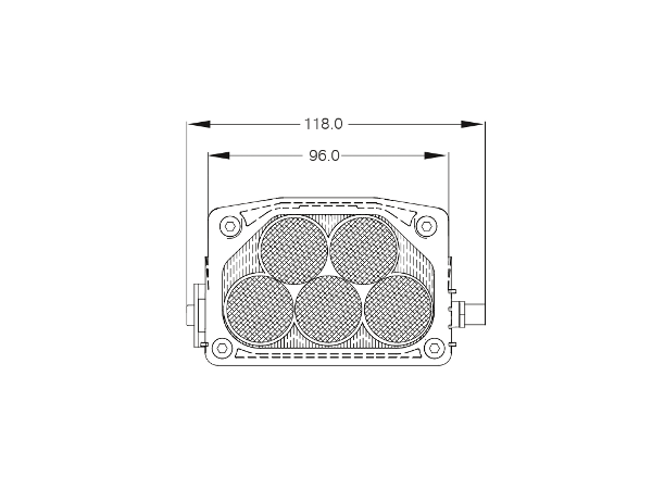 AR-040 ATEX SpotLED afmetingen