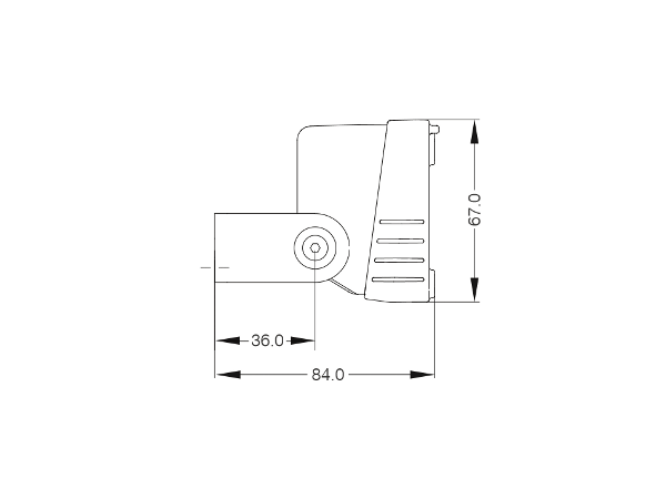 AR-040 ATEX SpotLED afmetingen