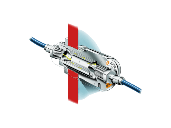 AR-081 ATEX wanddoorvoer 3D tekening