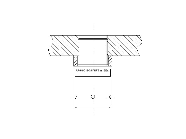 AR-081 ATEX wanddoorvoer - condensafvoer